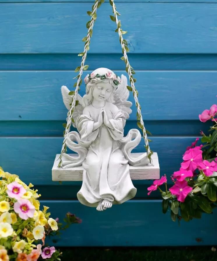 melek salıncaklı model silikon kalıp 12 cm