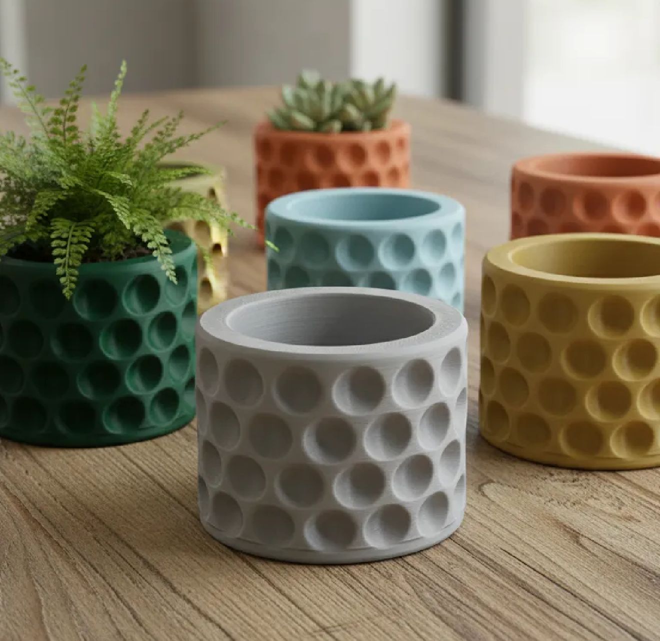 benek desenli saksı 8 cm silikon kalıp