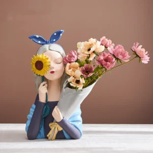 buketli ayçiçek detaylı 35 cm silikon kalıp