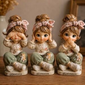 şirin biblo 3 lü set silikon kalıp 13 cm