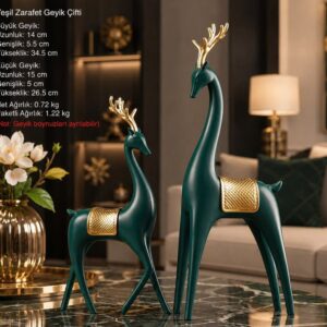 Loft Kübik Geyik Biblo Silikon Kalıbı 2 li