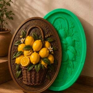 limon desenli duvar panosu 25 cm silikon kalıp