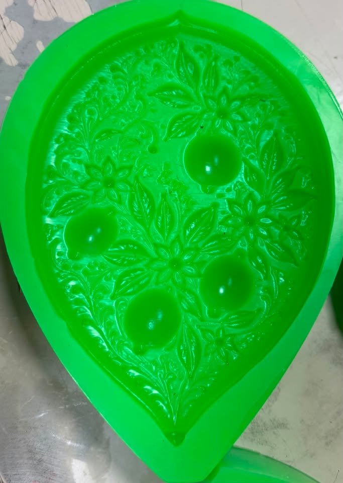Balon duvar süsü biblo 20 cm silikon kalıp - Görsel 12