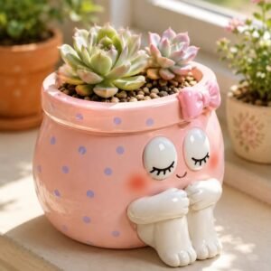 sevimli masum saksı 9 cm silikon kalıp