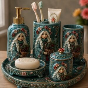 banyo tabaklı set silikon kalıp 6 parça