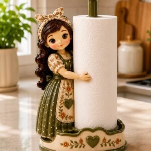 peçetelik 20 cm kız biblo silikon kalıp