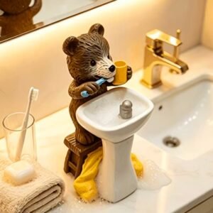 ayıcık banyo dekor silikon kalıp 13 cm