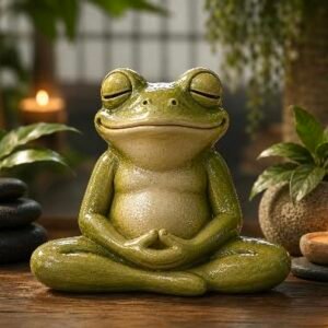 yogacı kurbağa 17x9 cm silikon kalıp-1 adet