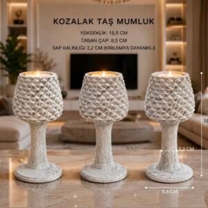 kozalak şamdan mumluk 1 adet silikon kalıp no44