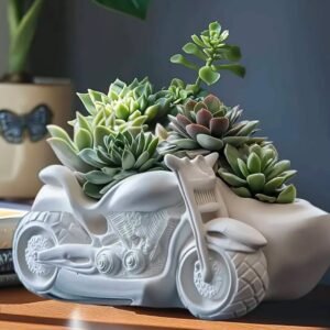 motosiklet saksı 13x8 cm silikon kalıp