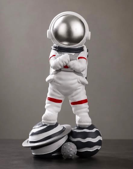 astronot biblo silikon kalıp 18 cm