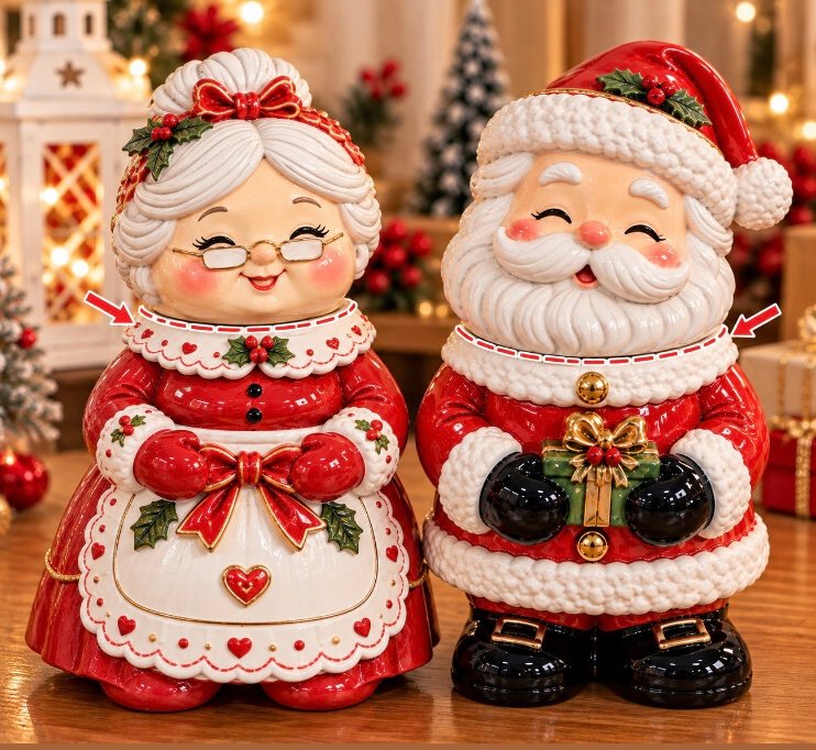 noel baba mumluk kapaklı kutu silikon kalıp 16 cm