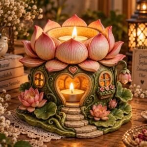 lotus tütsülük ve mumluk 13 cm silikon kalıp