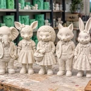 sevimli hayvanlar 1 adet silikon kalıp 13 cm