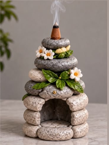 taş tütsülük silikon kalıp 13 cm
