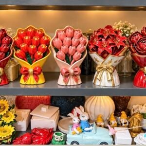 buket çiçek 1 adet silikon kalıp 16 cm