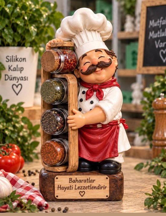 ahçı baharatlık silikon kalıp 25 cm