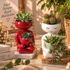 adam saksı 15 cm silikon kalıp