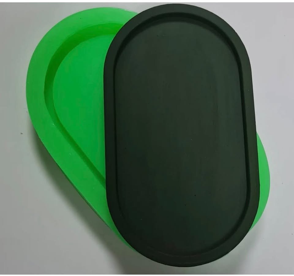 oval tabak 18 cm silikon kalıp