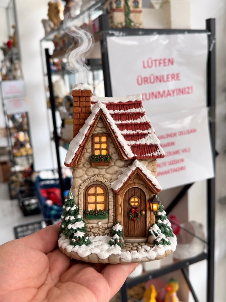 kış evi silikon kalıp 13 x7 cm