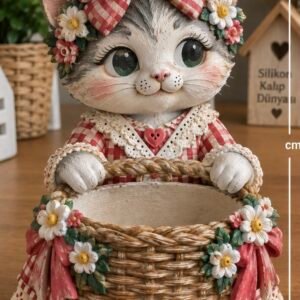 sevimli kedi 15 cm silikon kalıp
