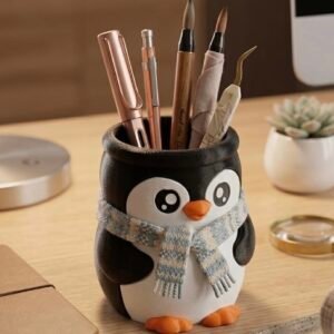 penguen kalemlik 12 cm silikon kalıp