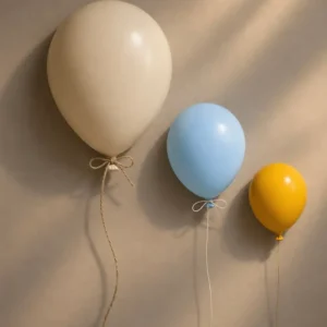 Balon balkon süsü duvar süsü 18 cm 13 cm