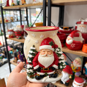 noel baba saksı kalemlik silikon kalıp 15 cm