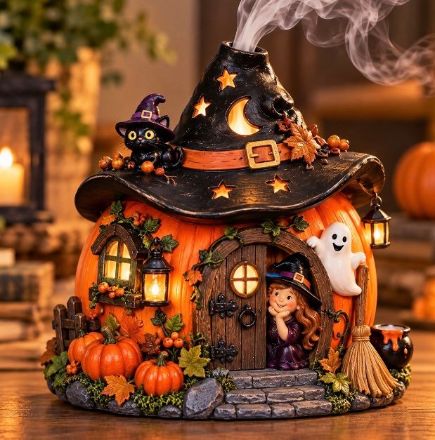 hallowen tütsülük silikon kalıp 13 cm