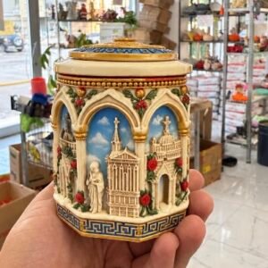 kapaklı kutu mumluk silikon kalıp 9 cm
