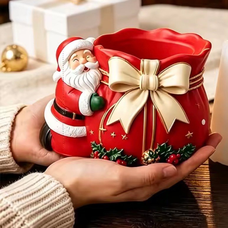 noel baba kalemlik silikon kalıp 12 cm