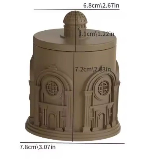 kapaklı kutu mumluk silikon kalıp - Görsel 3