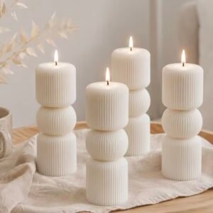 mum çizgili 15 cm silikon kalıp